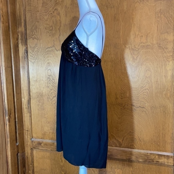 M.S.S.P.  Black Silk and Sequin Dress - EUC - Picture 3 of 5